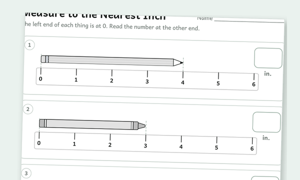 Measurement worksheets preview