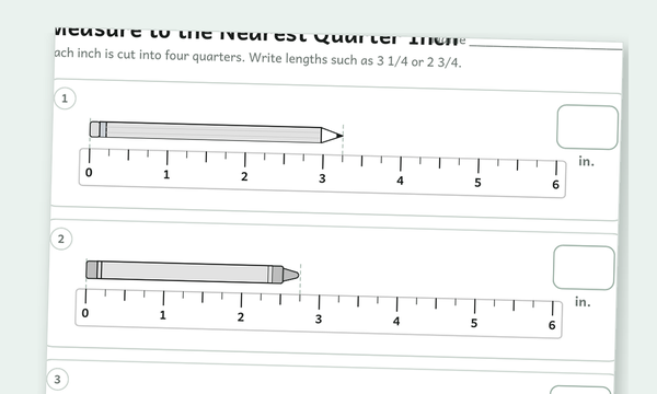 Measurement worksheets preview