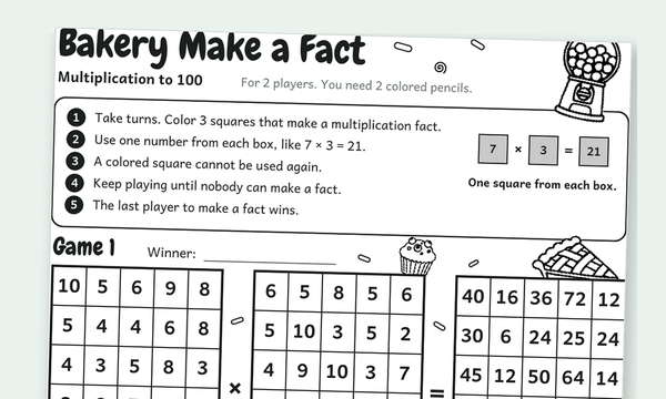 Multiplication games preview