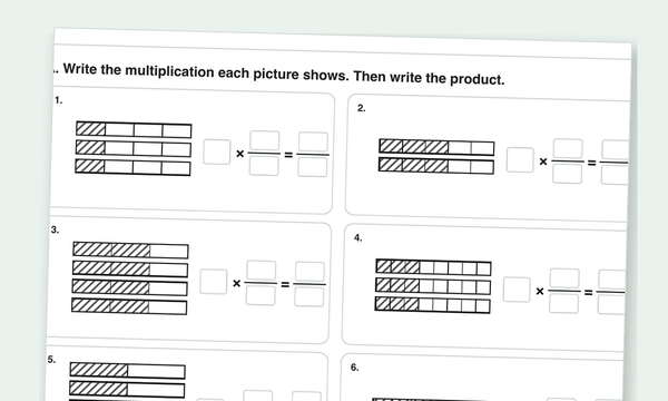 Multiplying fractions worksheets preview