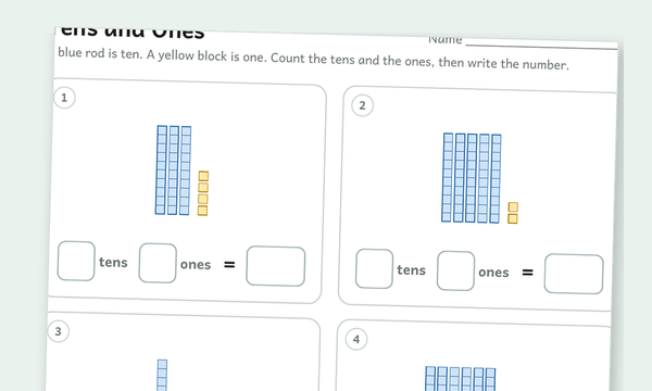 Place value worksheets preview