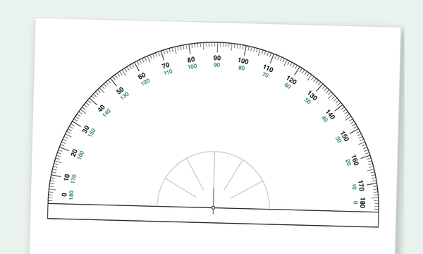 Printable printable protractor preview