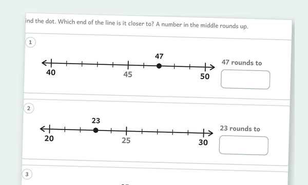 Rounding worksheets preview