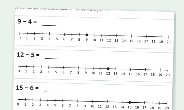 Subtraction worksheets preview