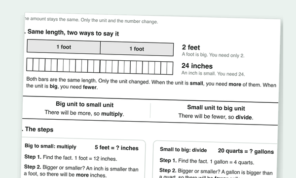 Unit conversions worksheets preview