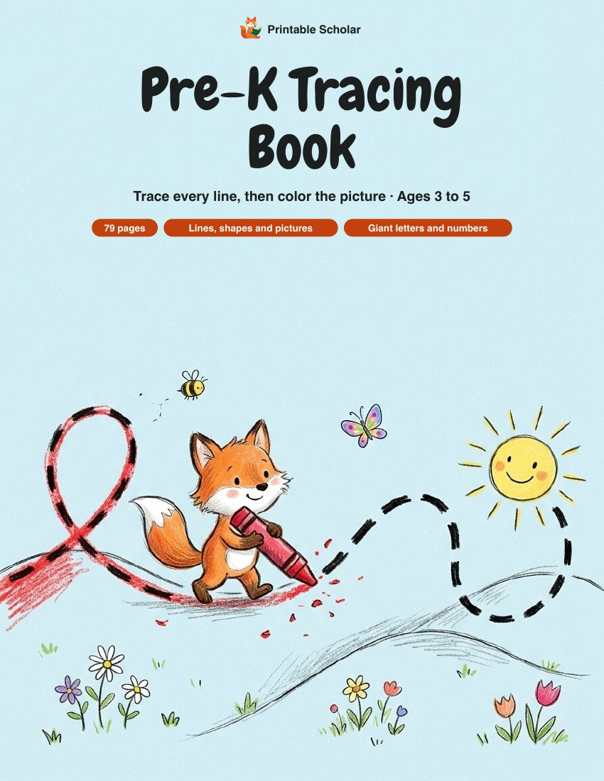 Pre-K Tracing Book cover
