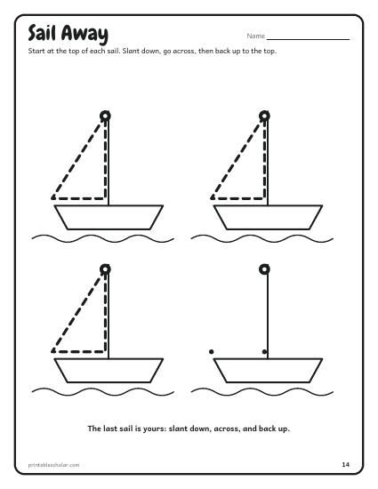 Pre-K Tracing Book, triangles