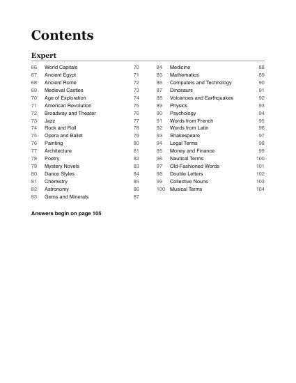 100 Word Searches for Adults, contents: expert