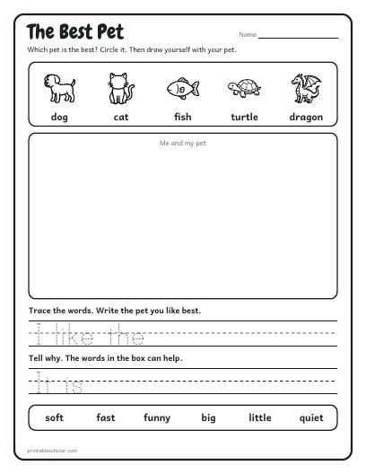 An opinion: a sheet from the Draw and Write Year Pack