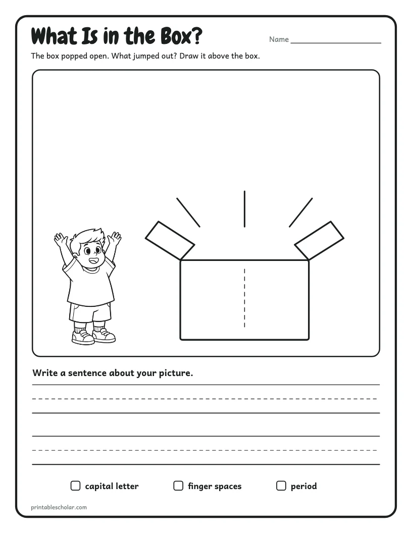 What Is in the Box? worksheet preview
